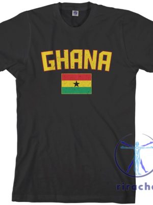 Ghana Flag T Shirt Hoodie Sweatshirt For Ghanaian National Team Fans In West Africa Football Apparel From Accra To Busua Soccer Gear riracha 1 1