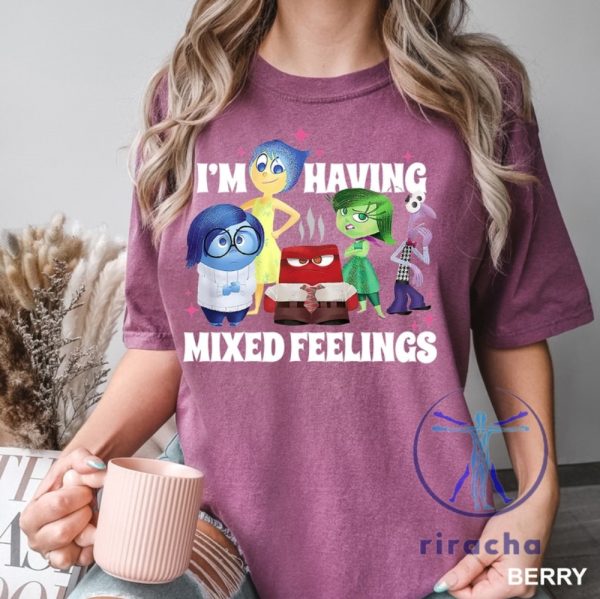 Unique I Am Having Mixed Feelings Inside Out 2 Emotions Shirt For Movie Fans And Teachers Featuring Joy Sadness Anger Fear Disgust Perfect Gift riracha 1 1