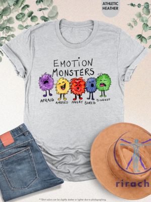 Emotion Monsters Shirt Funny Tee For Mental Health Awareness Emotions Sweatshirt And Hoodie Gift For Mixed Feelings riracha 1 3