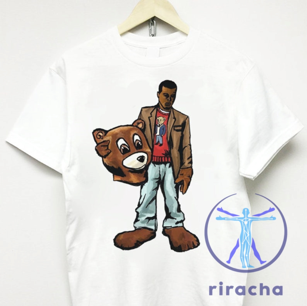 Kanye T Shirt Hoodie Sweatshirt Vintage Y2k College Dropout Bear Jordan Donda West Drake riracha 1