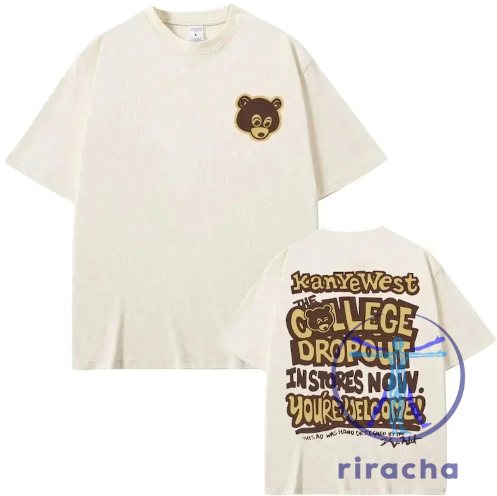 Kanye West The College Dropout Vintage Graphic Hip Hop Rap Tee Shirt riracha 1