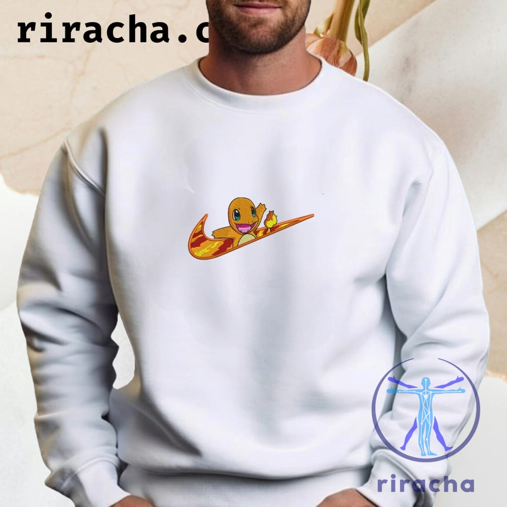 Nike X Charmander Embroidered T Shirt Hoodie Sweatshirt Pokemon Embroidery 13 Nike X Charmander Embroidered T Shirt Hoodie Sweatshirt Pokemon Embroidery