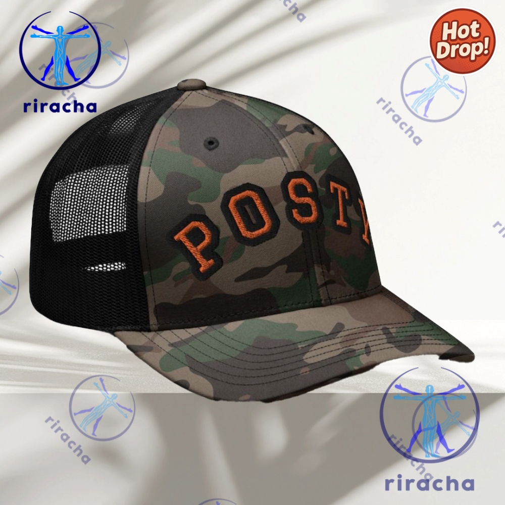 Post Malone Embroidered Camouflage Trucker Hat Posty Cap 11 Post Malone Embroidered Camouflage Trucker Hat Posty Cap Cap
