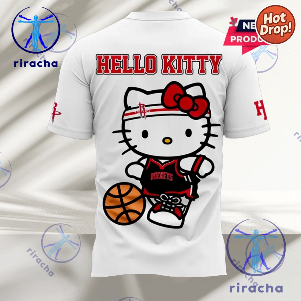 New Houston Rockets Hello Kitty 3D Shirt Pullover Hoodie Crewneck Sweatshirt Unisex 7 New Houston Rockets Hello Kitty 3D Shirt Pullover Hoodie Crewneck Sweatshirt Unisex