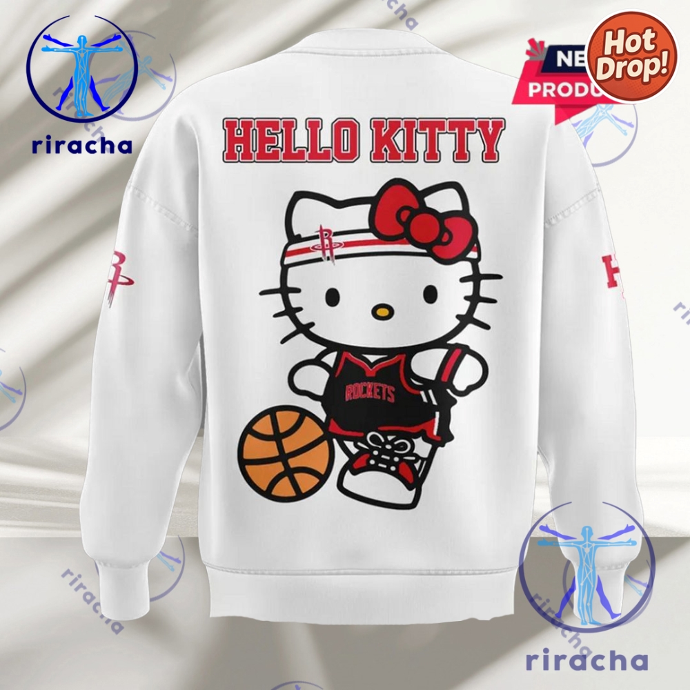 New Houston Rockets Hello Kitty 3D Shirt Pullover Hoodie Crewneck Sweatshirt Unisex 9 New Houston Rockets Hello Kitty 3D Shirt Pullover Hoodie Crewneck Sweatshirt Unisex