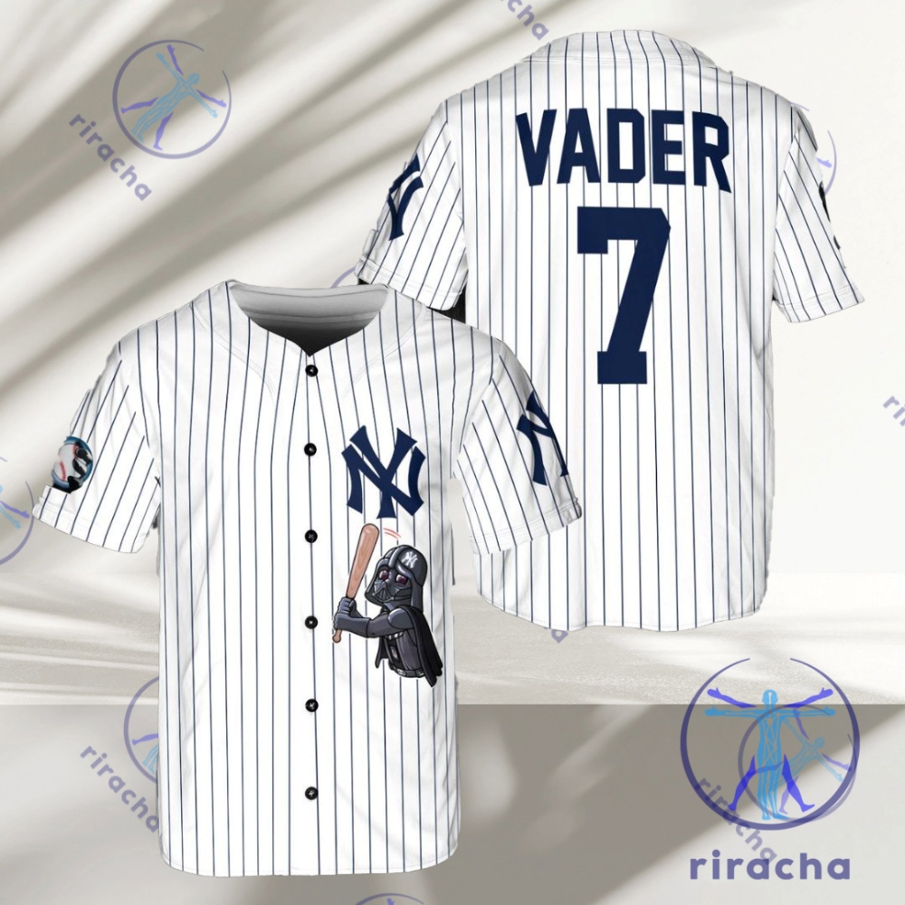 New York Yankees Darth Vader Baseball Shirt Jersey Mens Womens riracha 1