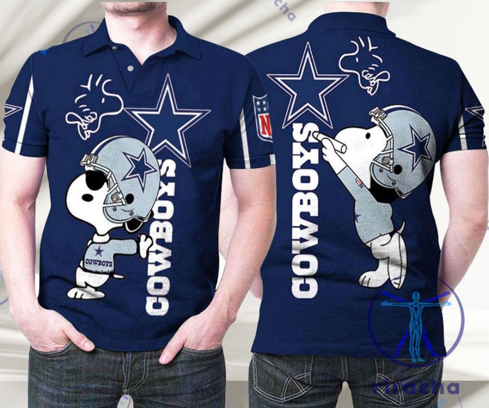 Discover 2025's Hottest Summer Trends: Top NFL & Cartoon Character T-Shirts, Hoodies, and Sweatshirts at Riracha.com 2 Dallas Cowboys Snoopy Polo Shirt Peanuts Shirts Mens Womens