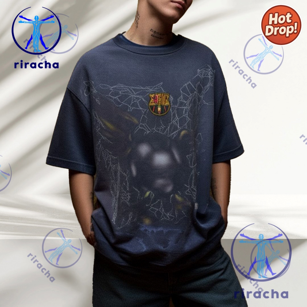 Travis Scott Cactus Jack Fc Barcelona 3D Shirt Sweatshirt Hoodie Fan Gear riracha 1