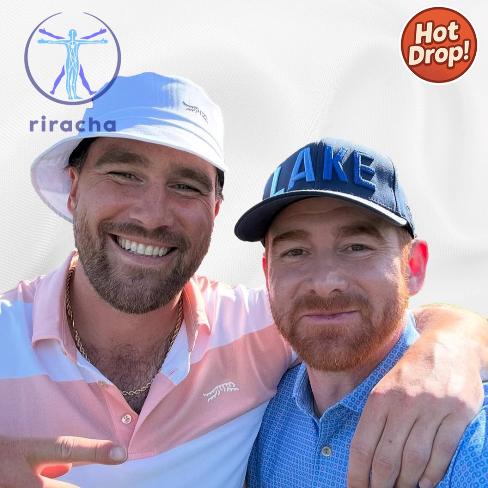 Travis Kelce Tiger Woods Inspired White Peach Polo Shirt 8Am Invitational By Justin Timberlake 5 Travis Kelce Tiger Woods Inspired White Peach Polo Shirt 8AM Invitational By Justin Timberlake