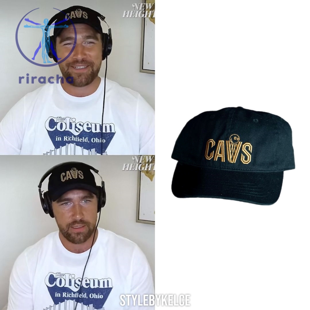 Travis Kelce Wearing New Era Cleveland Cavaliers Secondary Casual Classic Adjustable Cap 5 Travis Kelce Wearing New Era Cleveland Cavaliers Secondary Casual Classic Adjustable Cap Cap