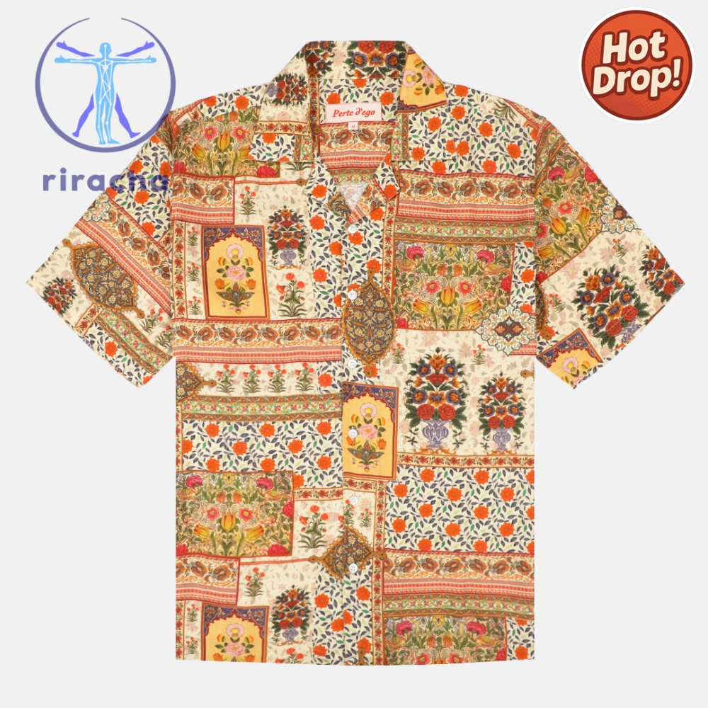 Travis Kelce Colorful Patchwork Hawaiian Shirt Button Up Shirts 10 Travis Kelce Colorful Patchwork hawaiian shirt Button Up Shirts