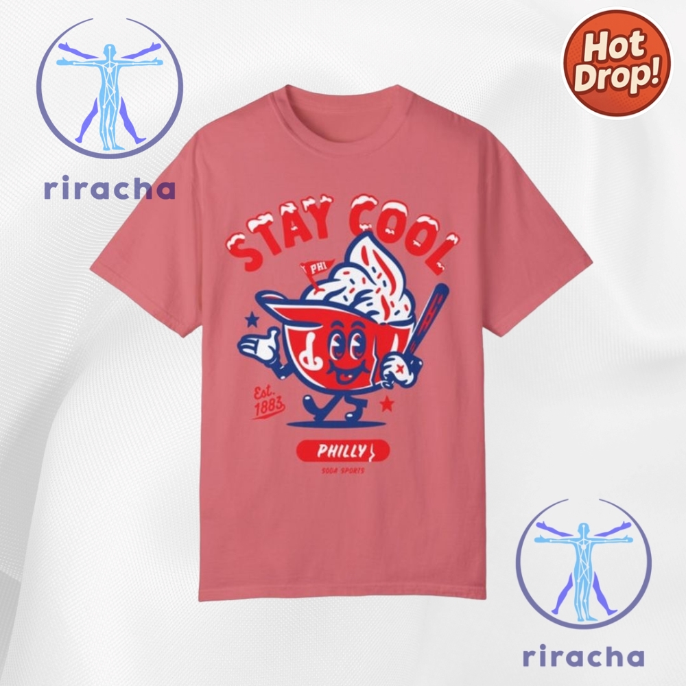 Top Summer Must-Haves: Trending Movie Picks and Baseball Gear for 2025 4 Throwback Phillies Ice Cream Helmet T Shirt For Men And Women
