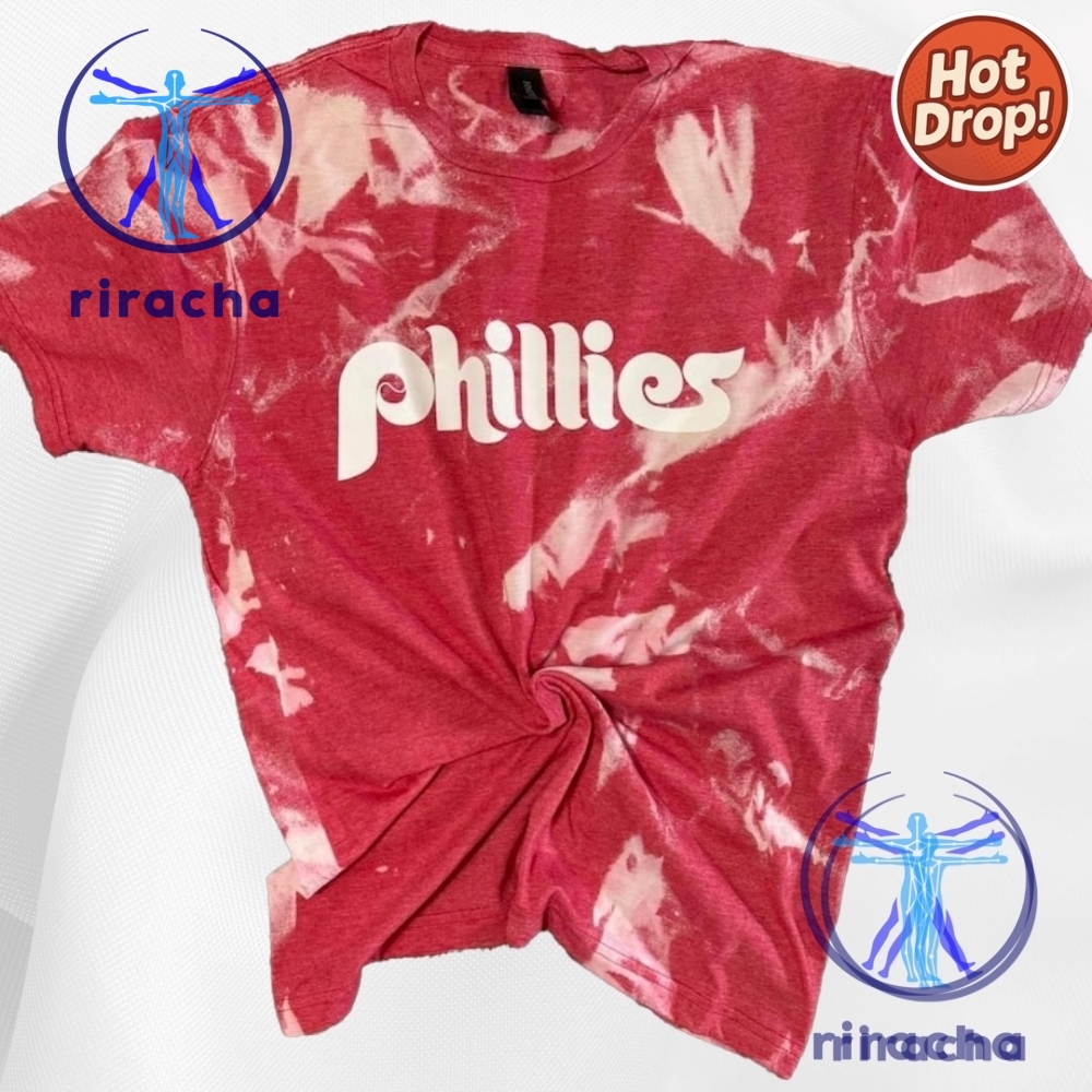 Red Reverse Tie Dye Phillies 3D Shirt Philadelphia Phillies Fans 4 Red Reverse Tie Dye Phillies 3d shirt Philadelphia Phillies fans