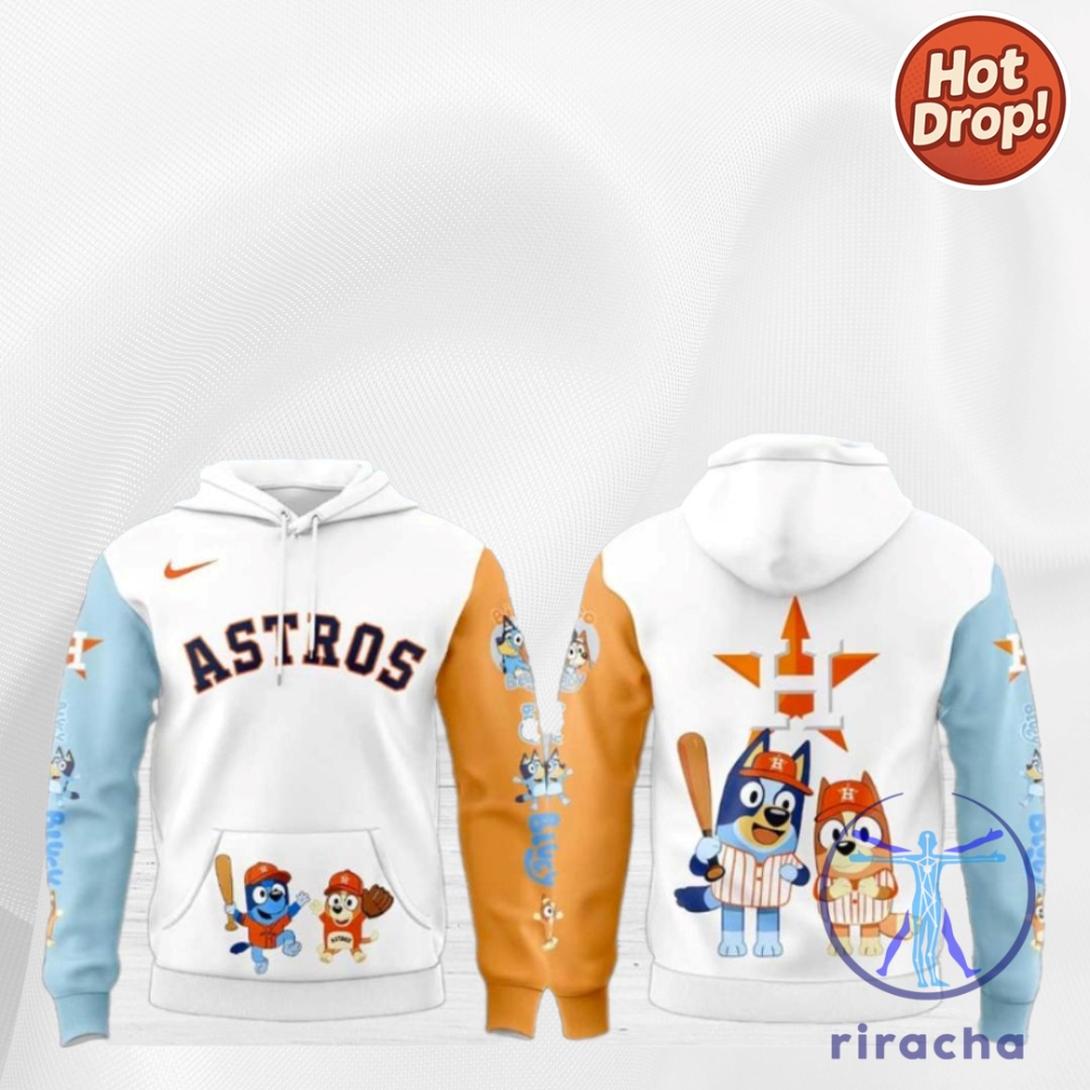 Houston Astros Bluey And Bingo For Fans Beautiful Hoodie 3D Shirt Mlb Texas Crewneck riracha 1