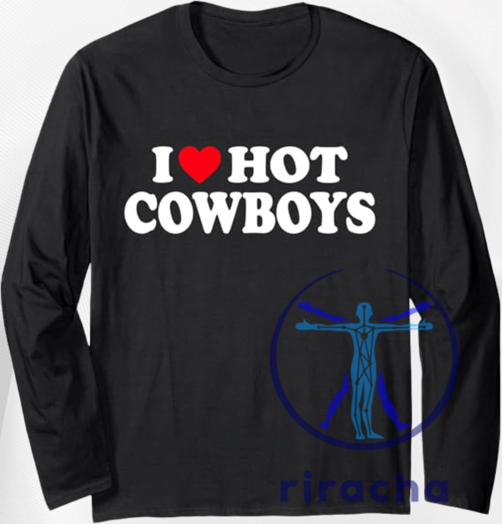 Summer 2025's Hottest Trend: I Love Cowboys T-Shirt & More Must-Have Western Tees 6 I Love Cowboys T Shirt Funny Gift Idea I Heart Cowboys Tee Trendy Summer Western Shirt