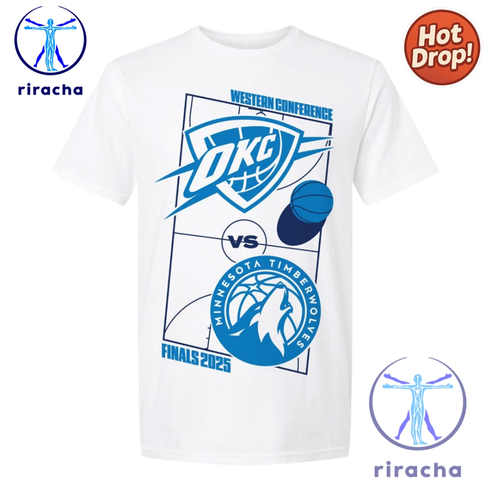 Summer 2025's Hottest Trend: I Love Cowboys T-Shirt & More Must-Have Western Tees 10 Oklahoma City Thunder 2025 Western Conference Finals Matchup T Shirt