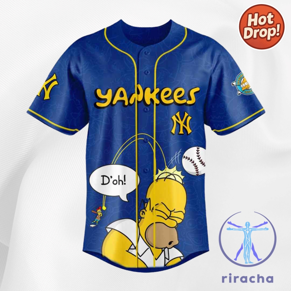 Yankees 2025 The Simpsons Jersey Springfield X Mlb Collab Baseball Shirt 5 Yankees 2025 The Simpsons Jersey Springfield X MLB Collab baseball shirt