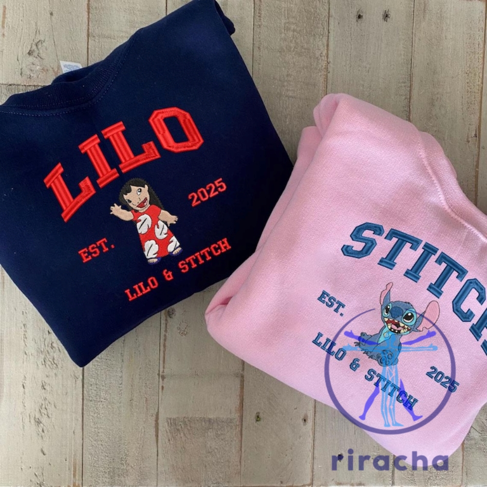Stitch Friends Embroidered Shirt Sweatshirt Cartoon Hoodie Summer Trip Shirt Birthday Gifts Lilo 2025 Movie 15 Stitch Friends Embroidered Shirt Sweatshirt Cartoon Hoodie Summer Trip Shirt Birthday Gifts Lilo 2025 Movie