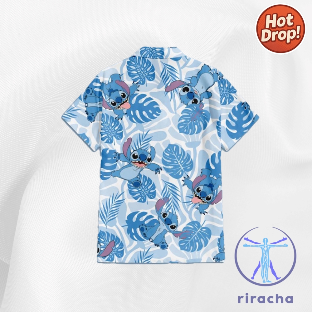 Stitch Tropical Lilo Stitch Hawaiian Shirt Summer Vacation Shirt Disney 5 Stitch Tropical Lilo & Stitch Hawaiian Shirt Summer Vacation Shirt Disney