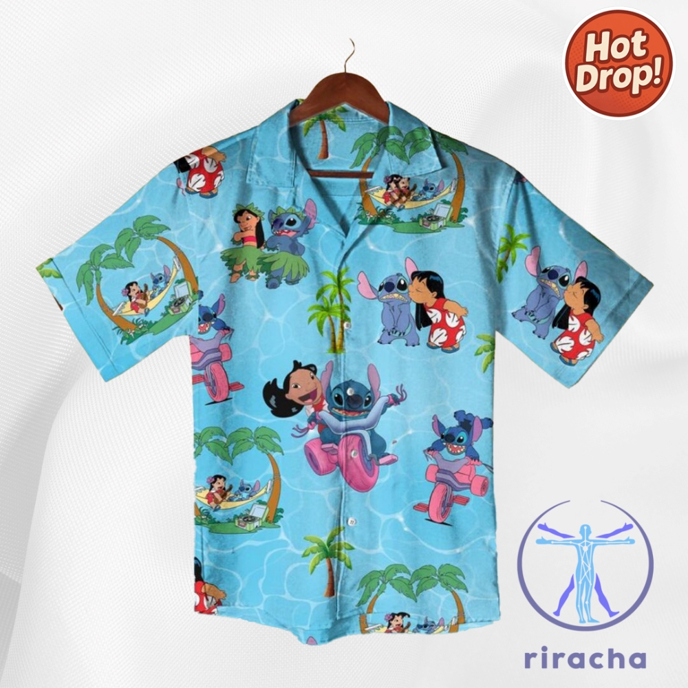 Stitch Family Hawaiian Shirt For Vacation Beach Button Up Matching Shirt Lilo Disneyland 2025 8 Stitch Family Hawaiian Shirt For Vacation Beach Button Up Matching Shirt Lilo Disneyland 2025