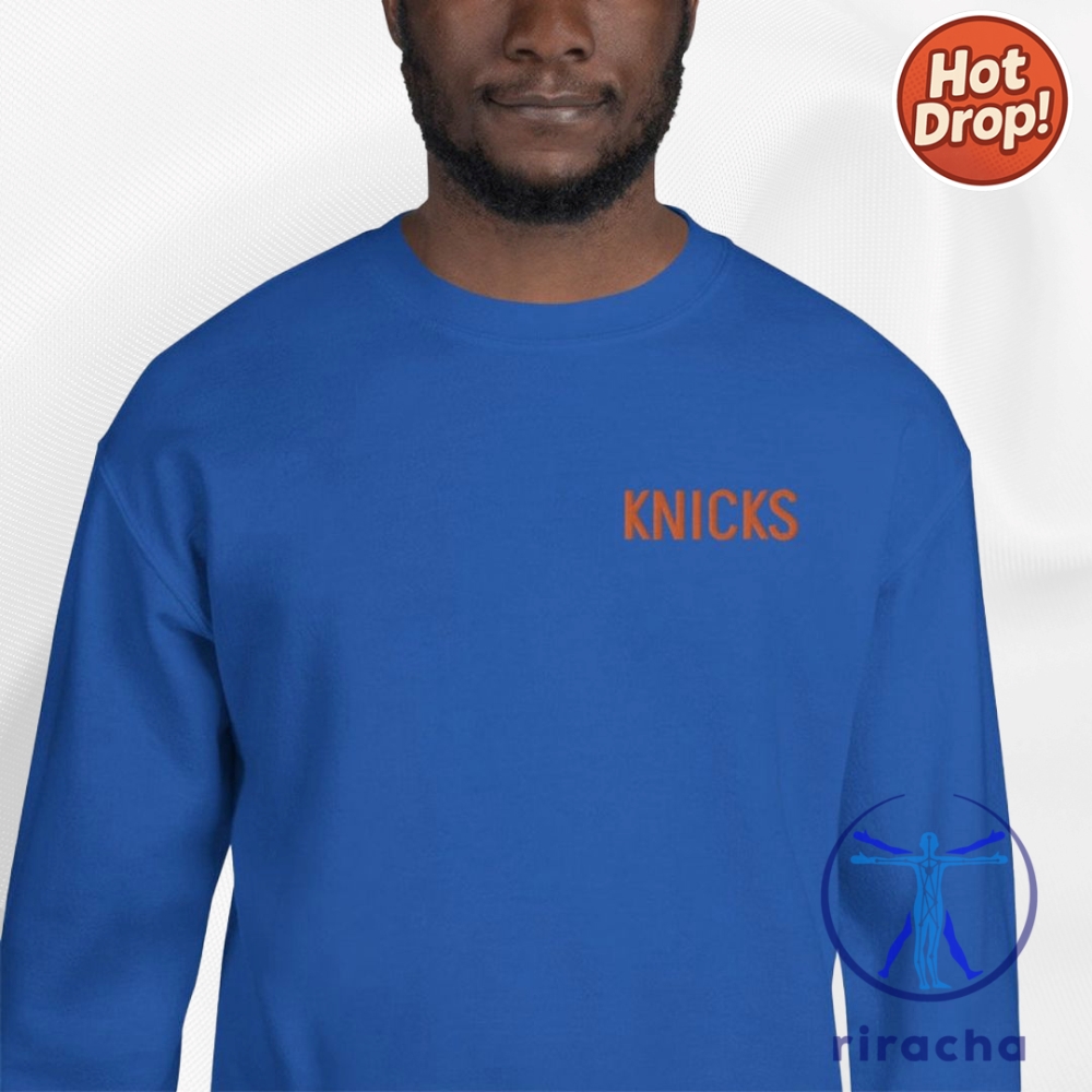 Knicks Embroidered Shirt Crewneck Sweatshirt New York Basketball Fan Apparel 10 Knicks Embroidered shirt Crewneck Sweatshirt New York Basketball Fan Apparel