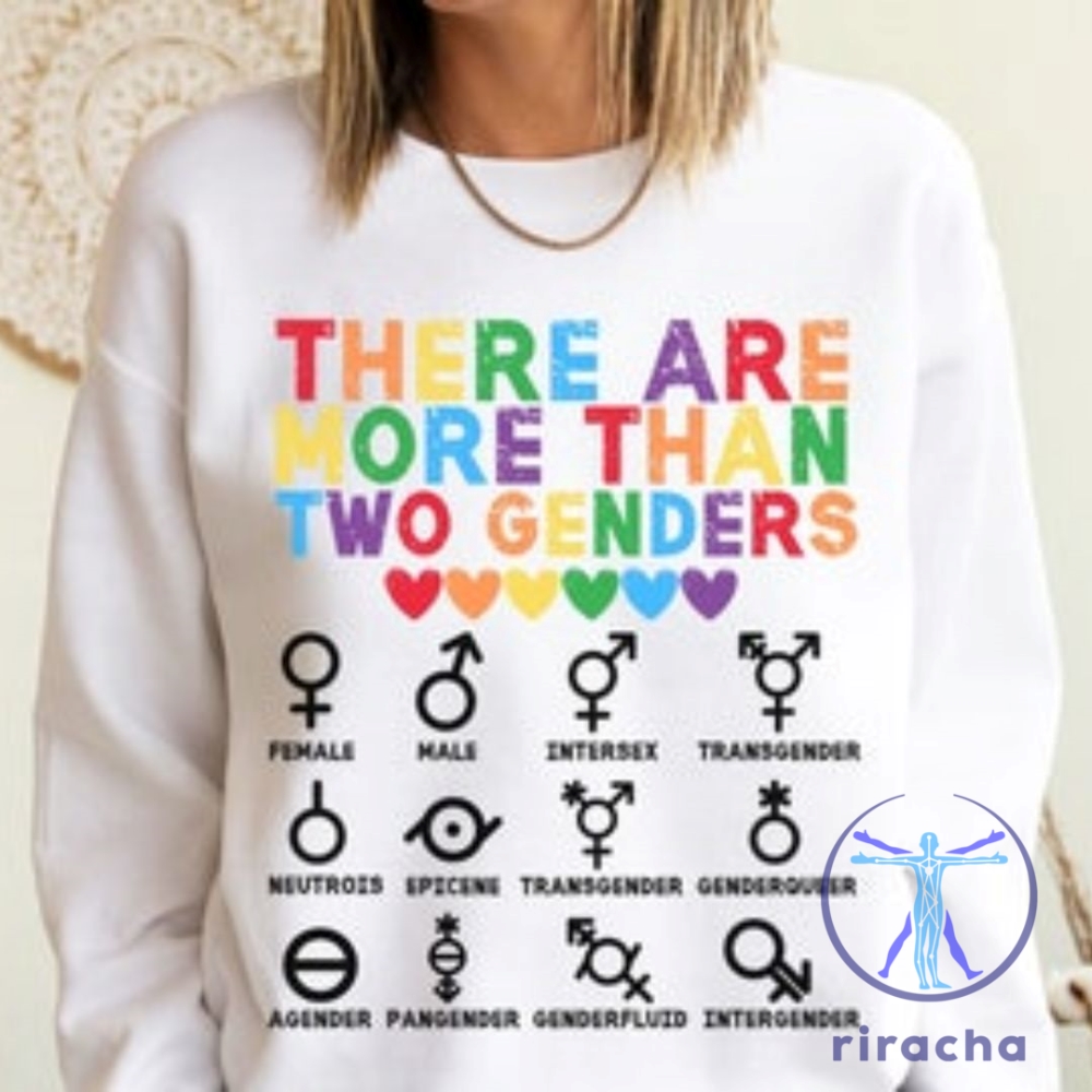 There Are More Than 2 Genders Shirt Queer Shirt Support Lgbtq Tshirt Trans Pride Shirt Pride Month Gender Neutral Tee Nonbinary riracha 1