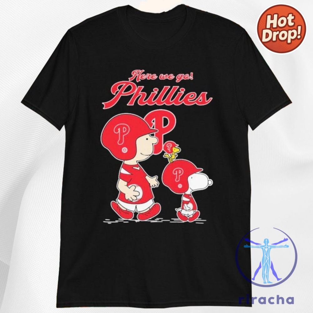 Top Trending 2025: Must-Have Philadelphia Phillies Bluey Family Abbey Road Hoodies & Crewnecks 5 Snoopy Woodstock And Charlie Brown The Peanuts Fan Here We Go Philadelphia Phillies T Shirt Crewneck Pullover Mlb X Peanuts