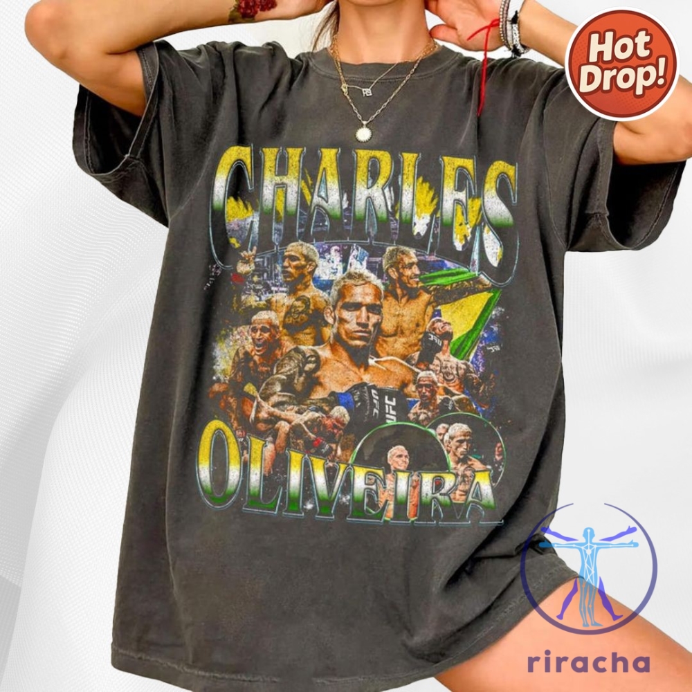 Top Trending Summer 2025: Charles Oliveira Vintage T-Shirts & Unisex Softstyle Must-Haves 6 Charles Oliveira Vintage T Shirt Hoodie Sweatshirt Unisex