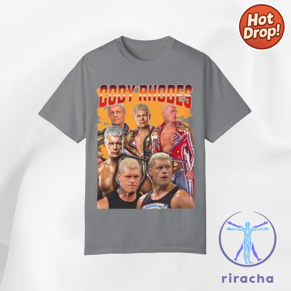 Top Trending Summer 2025: Charles Oliveira Vintage T-Shirts & Unisex Softstyle Must-Haves 10 Cody Rhodes Unisex Garment Dyed T Shirt Vintage Wrestling Tee Gift For Fans