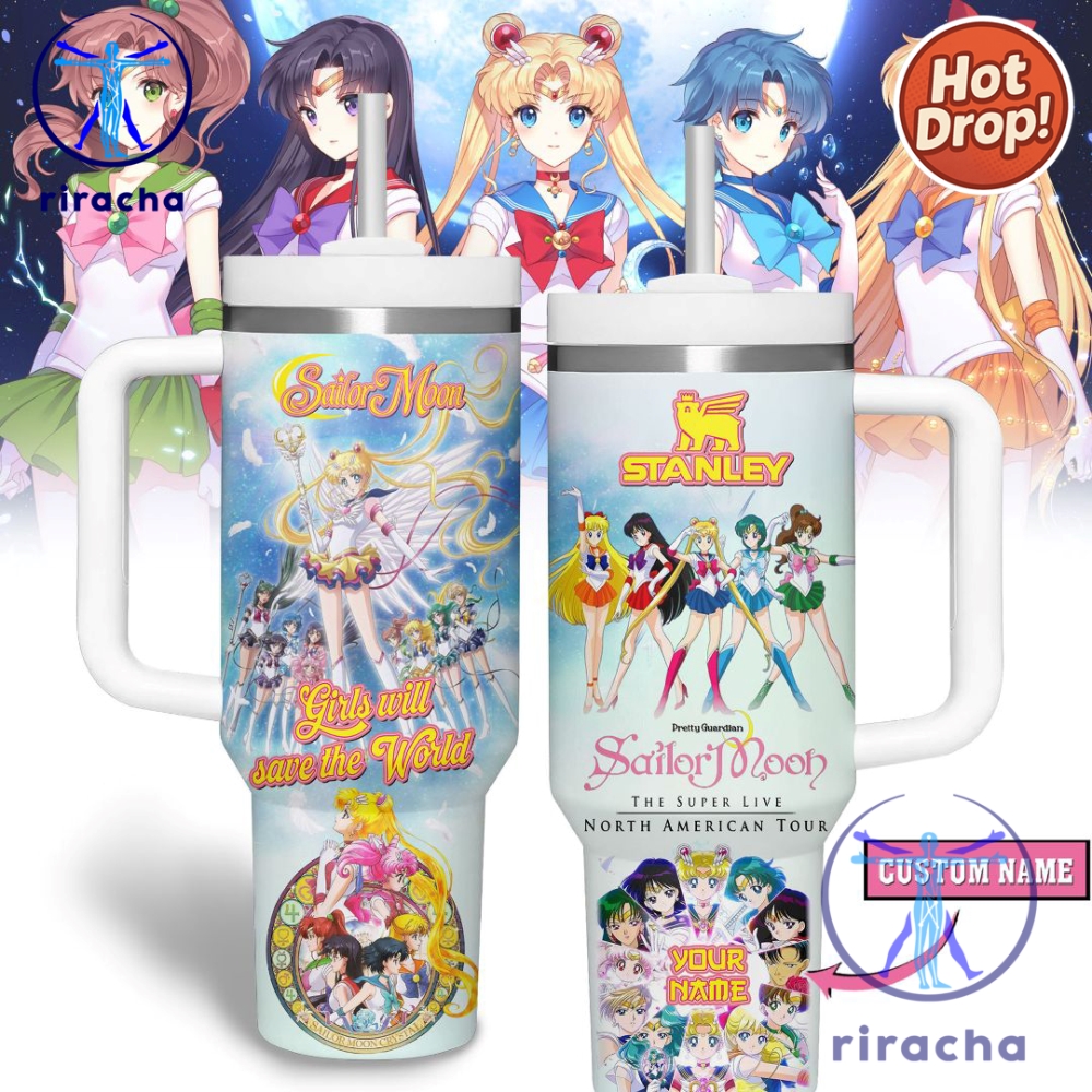 Sailor Moon Anime Custom Stanley Cup 40Oz Tumbler With Handle riracha 1