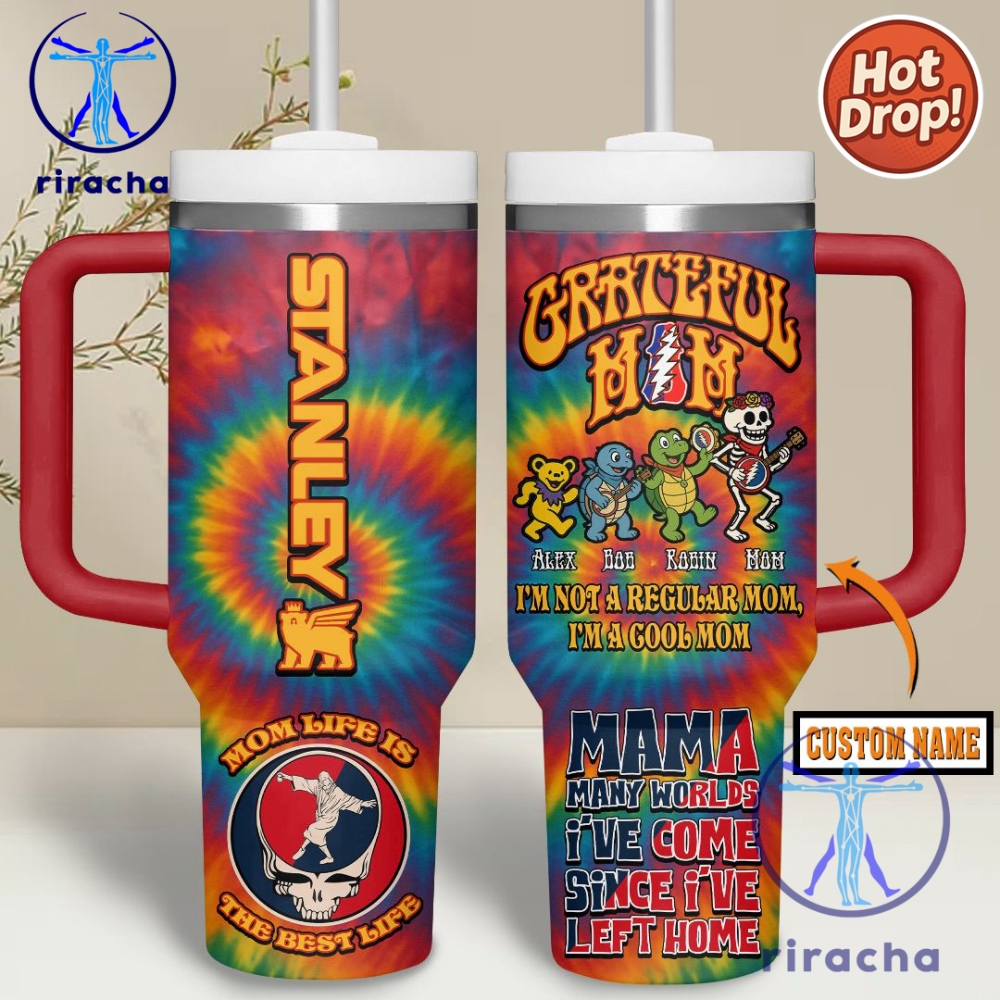 Grateful Dead Music Custom Stanley Cup 40Oz Tumbler With Handle 7 c