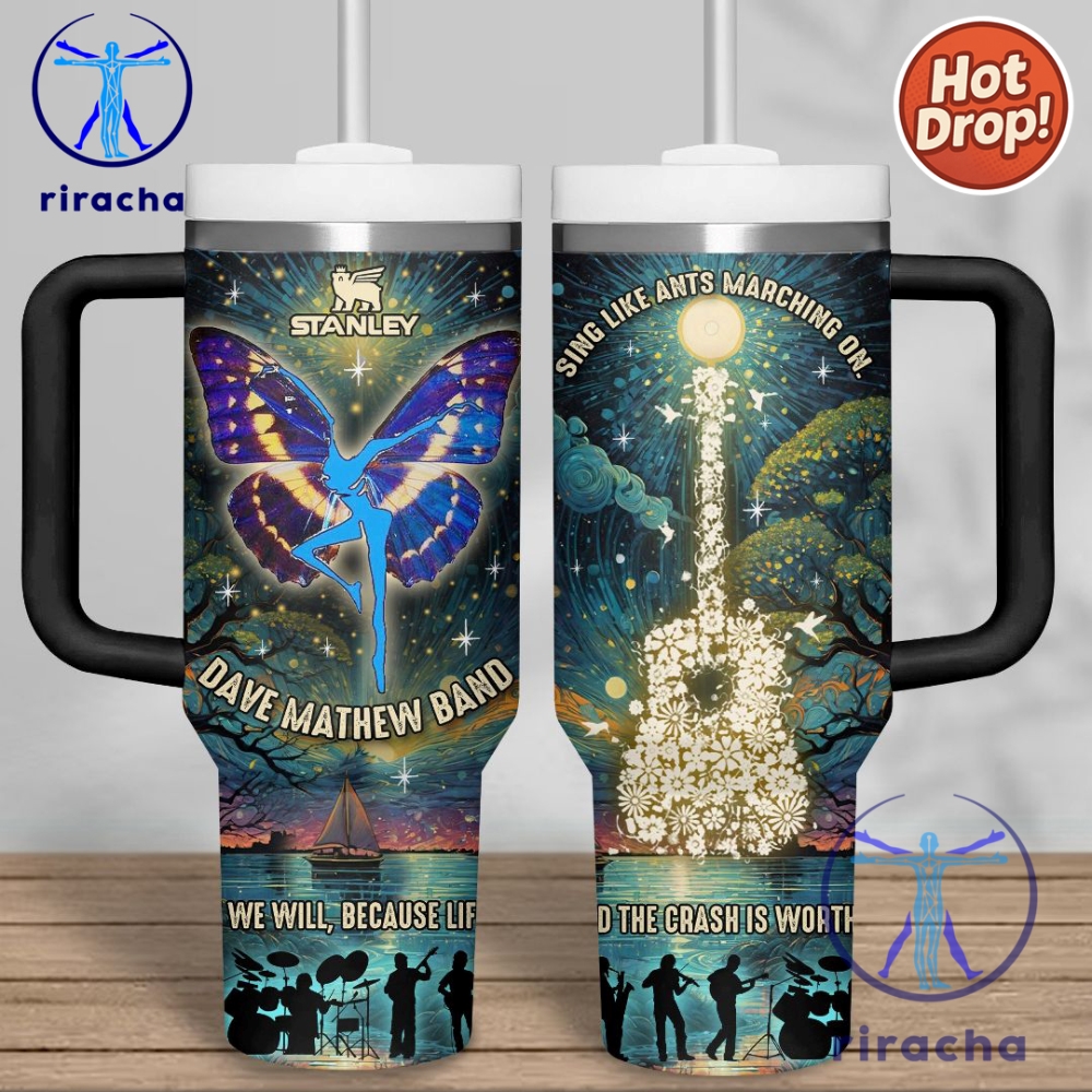 Dave Matthews Music Custom Stanley Cup 40Oz Tumbler With Handle 8 c