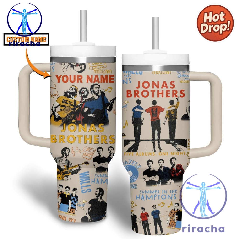Jonas Brothers Music Custom Stanley Cup 40Oz Tumbler With Handle riracha 1