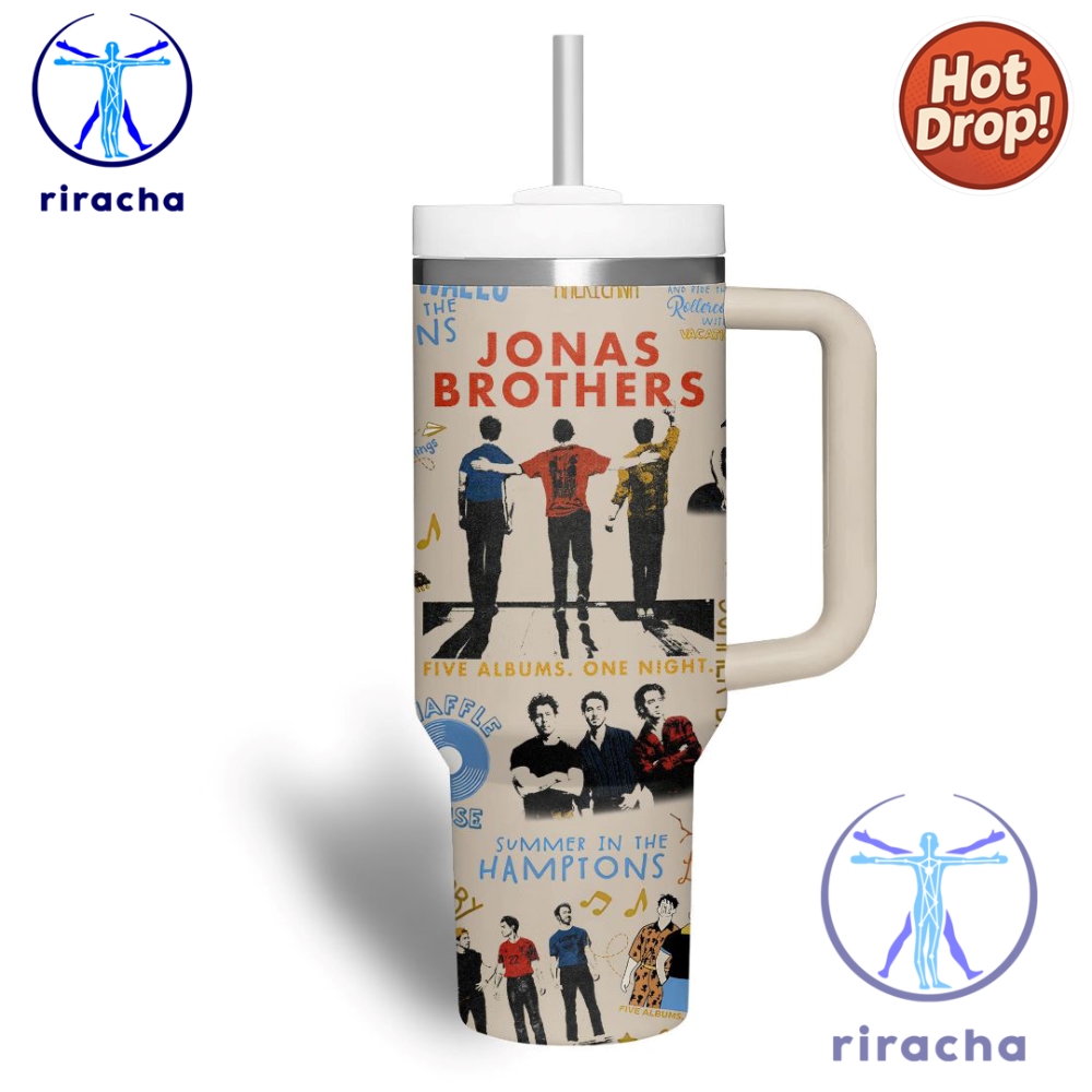 Jonas Brothers Music Custom Stanley Cup 40Oz Tumbler With Handle 5 c