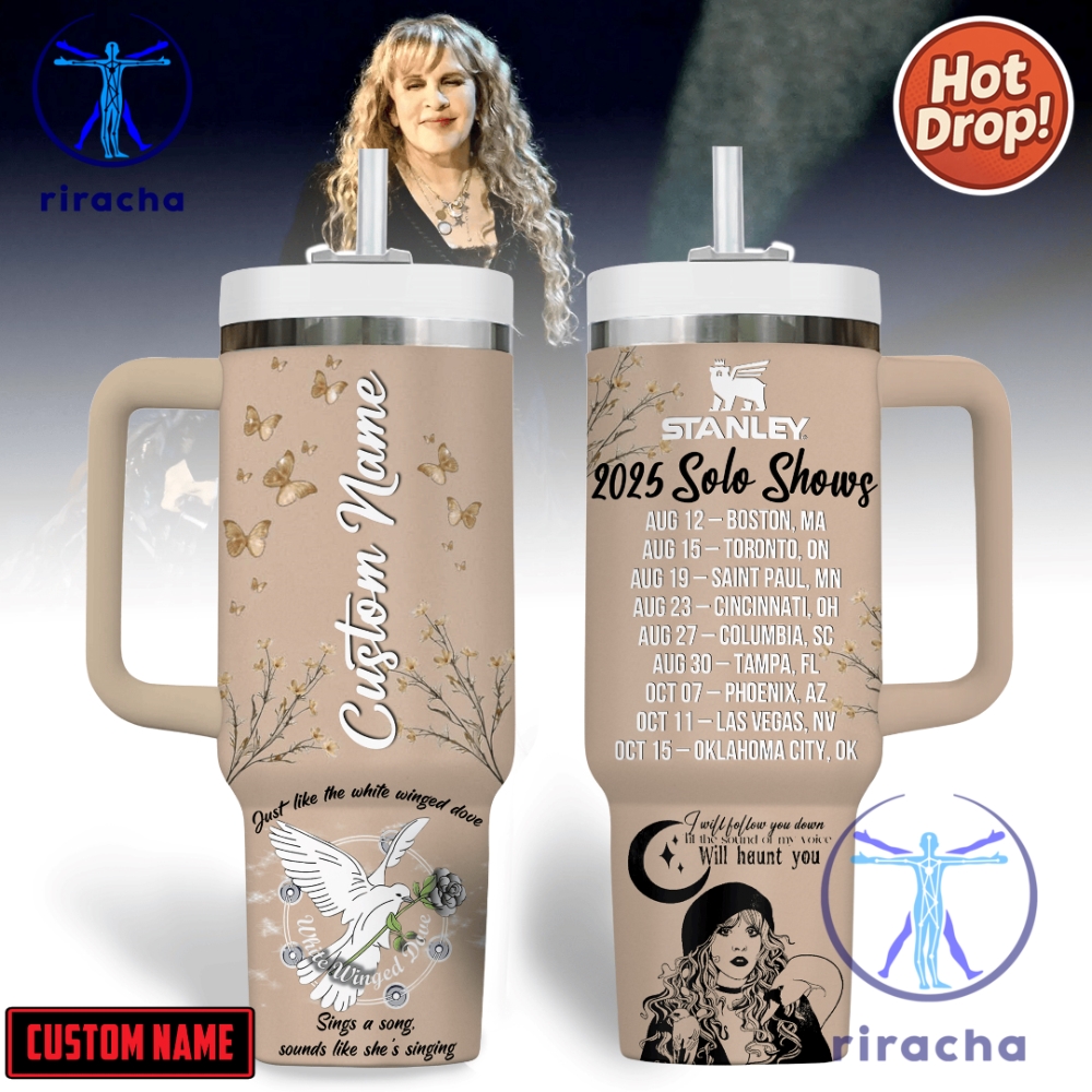 Stevie Nicks Music Custom Stanley Cup 40Oz Tumbler With Handle riracha 1