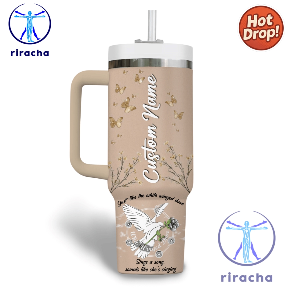 Stevie Nicks Music Custom Stanley Cup 40Oz Tumbler With Handle 8 c
