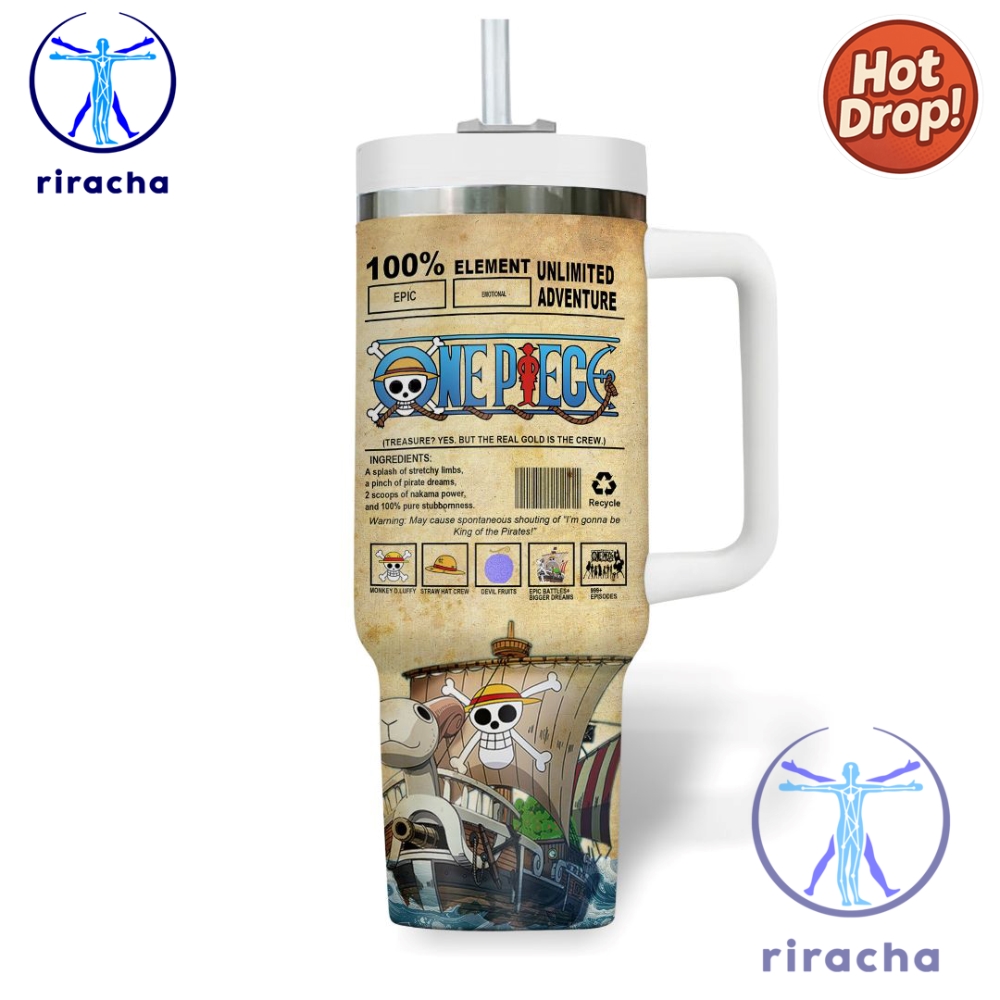 One Piece Anime Custom Stanley Cup 40Oz Tumbler With Handle 7 c