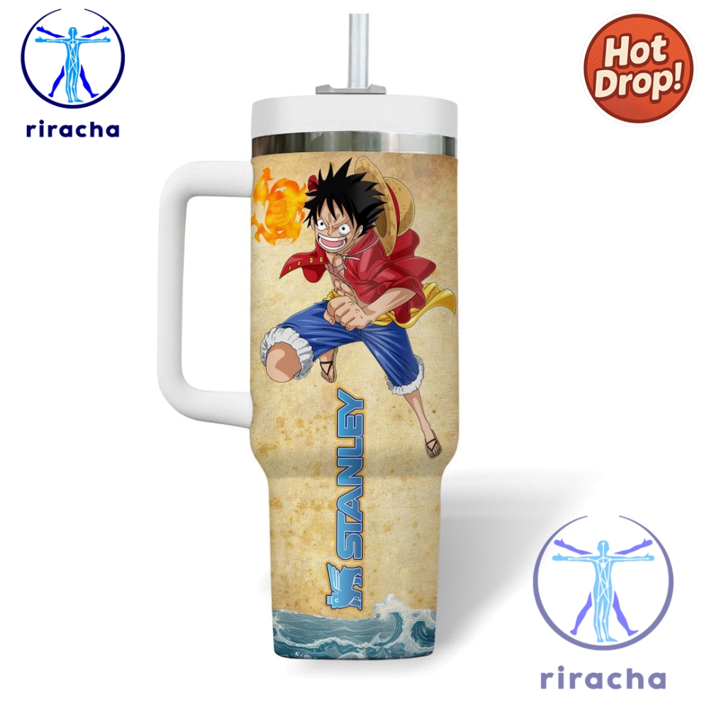 One Piece Anime Custom Stanley Cup 40Oz Tumbler With Handle 9 c