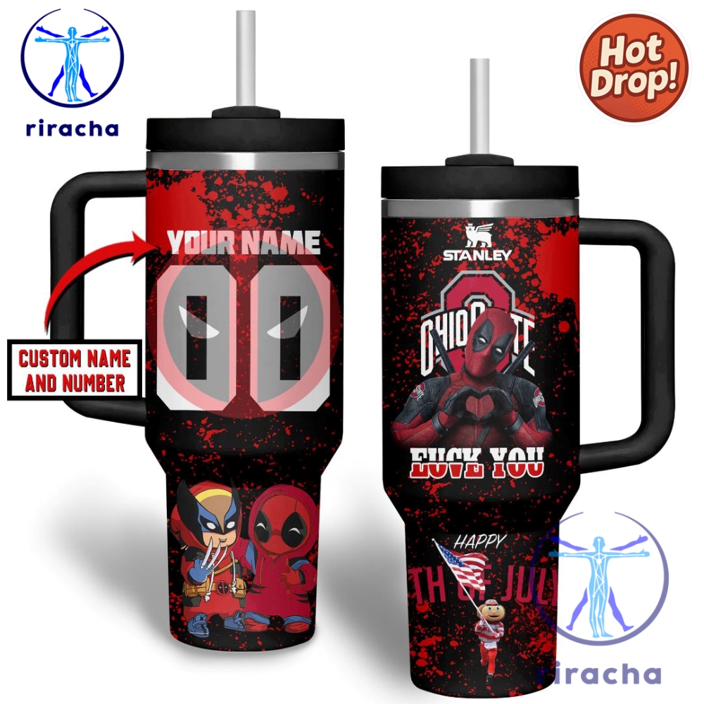 Ohio State Buckeyes Ncaa Custom Stanley Cup 40Oz Tumbler With Handle 9 c
