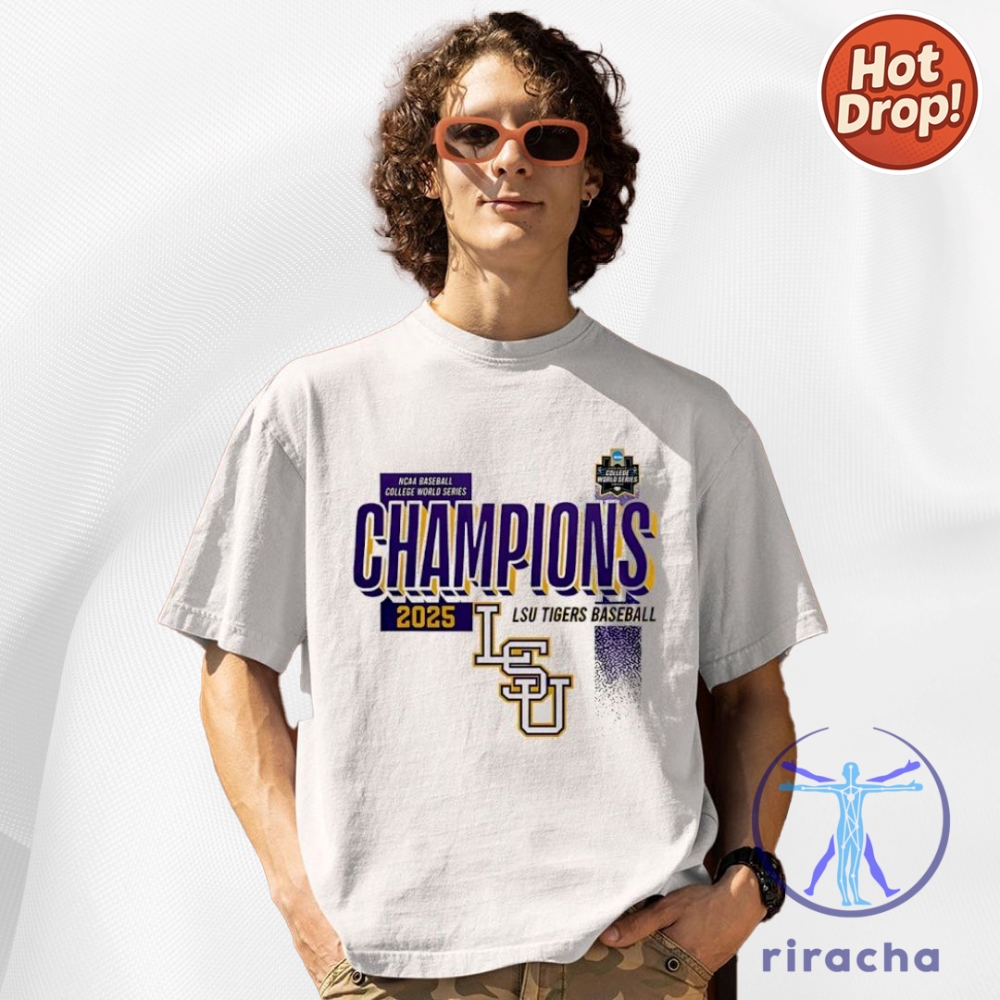 Champions of the Diamond: LSU Tigers 2025 Victory Style Collection 3 Lsu Tigers Baseball 2025 Ncaa College World Series Champions Tshirt Hoodie Crewneck