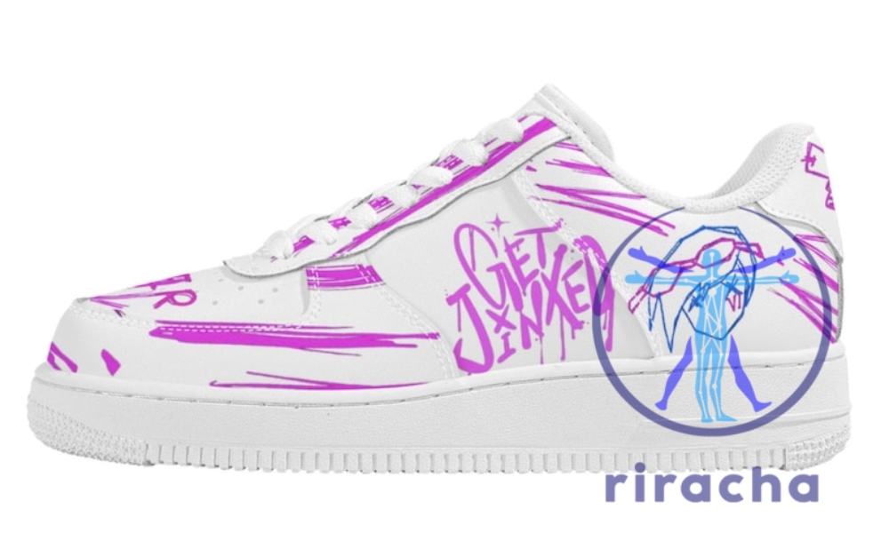 From Anime to Americana: Bold Custom Sneakers & Clogs That Speak Your Style 8 Arcane Get Jinxed Custom Air Force 1 Arcane League Of Legends Gift Sneakers