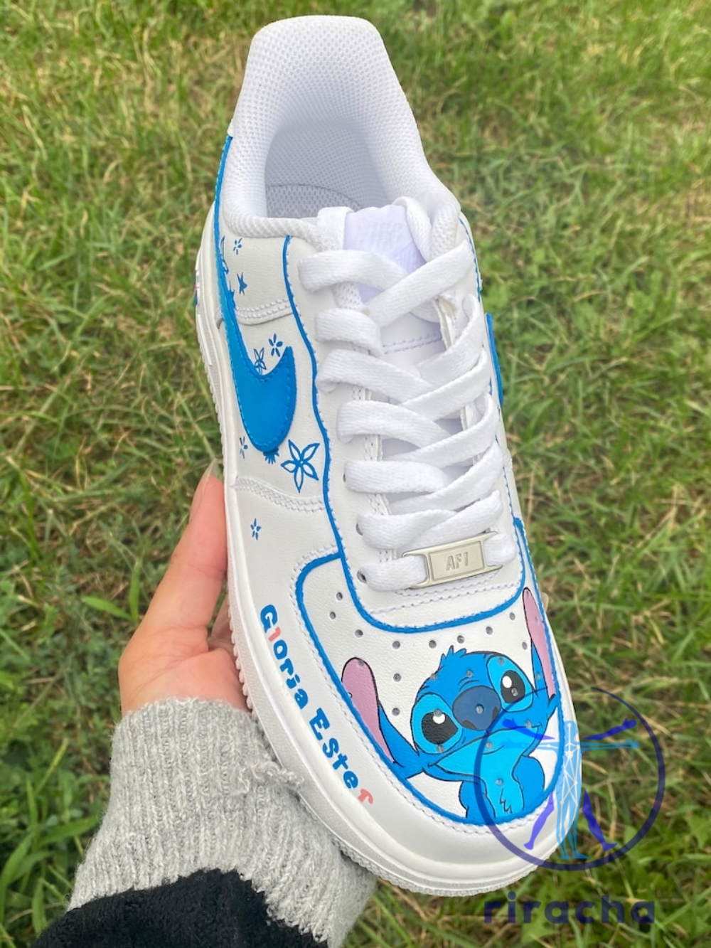 From Anime to Americana: Bold Custom Sneakers & Clogs That Speak Your Style 9 Stitch Custom Air Force Ones Disney Inspired Af1 Shoes