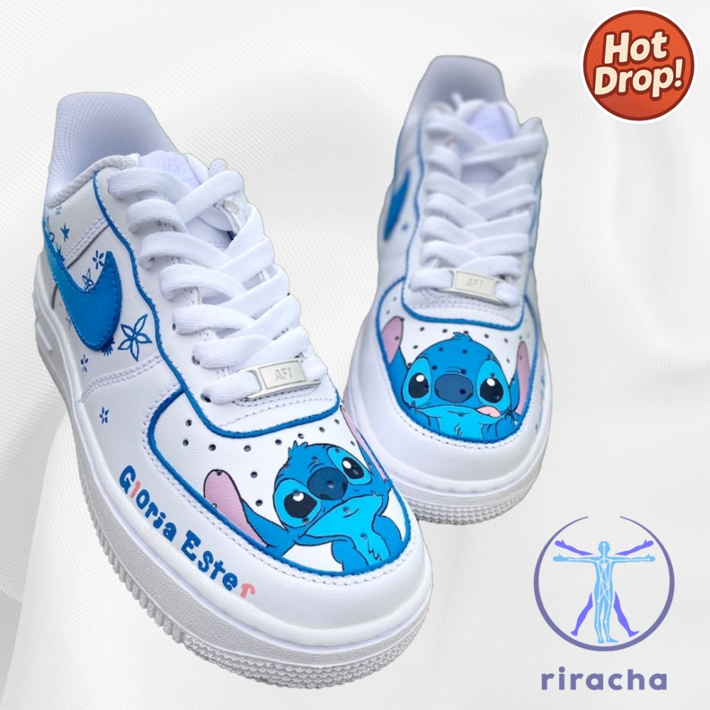 Stitch Custom Air Force Ones Disney Inspired Af1 Shoes 9 Stitch Custom Air Force Ones Disney Inspired AF1 Shoes