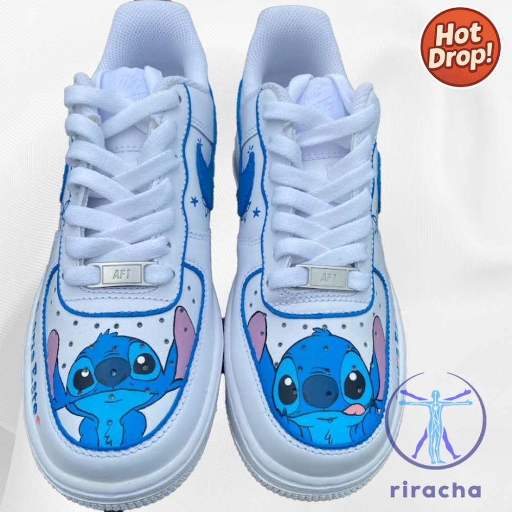Stitch Custom Air Force Ones Disney Inspired Af1 Shoes 10 Stitch Custom Air Force Ones Disney Inspired AF1 Shoes