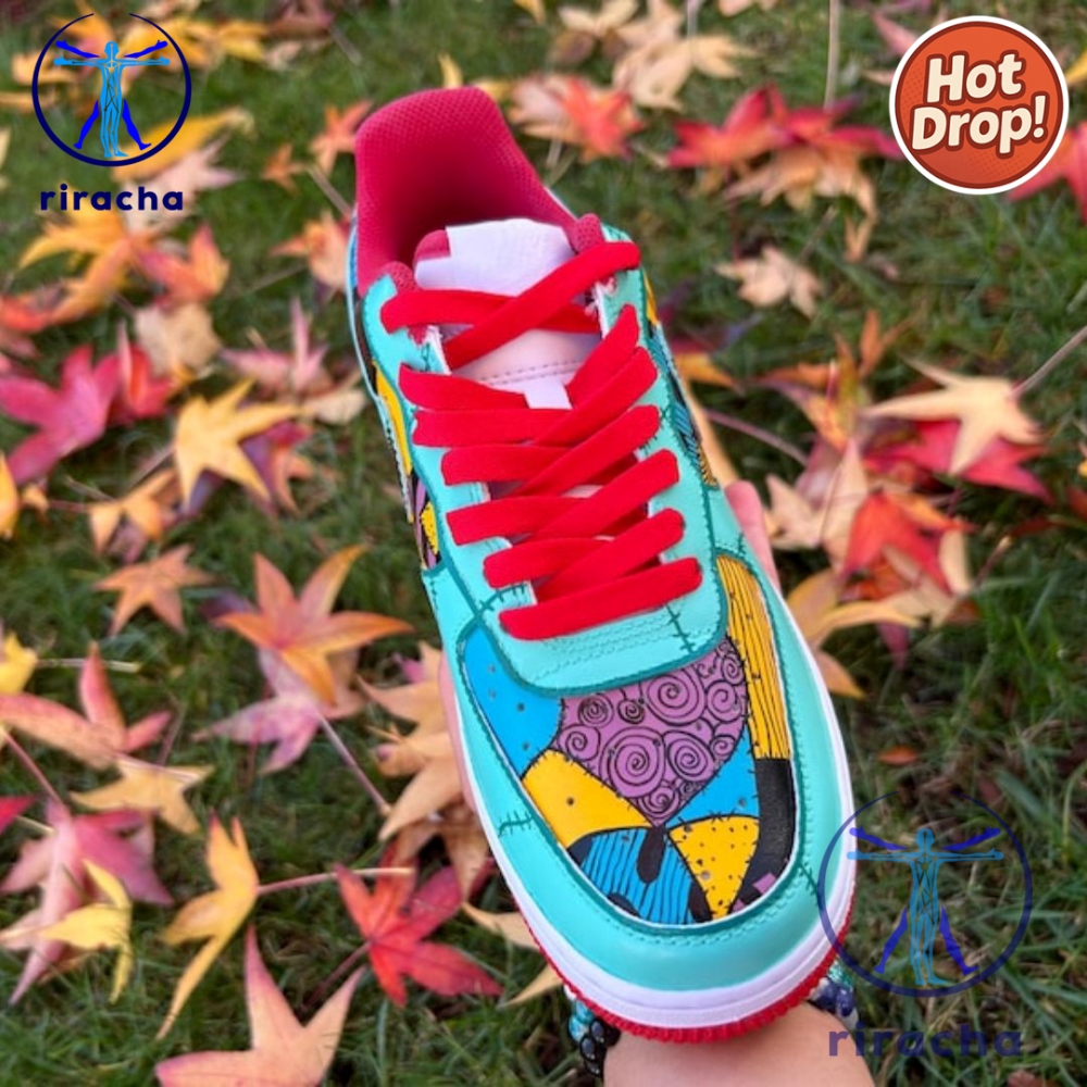 From Anime to Americana: Bold Custom Sneakers & Clogs That Speak Your Style 12 Nightmare Before Christmas Custom Nike Air Force One Halloween Af1