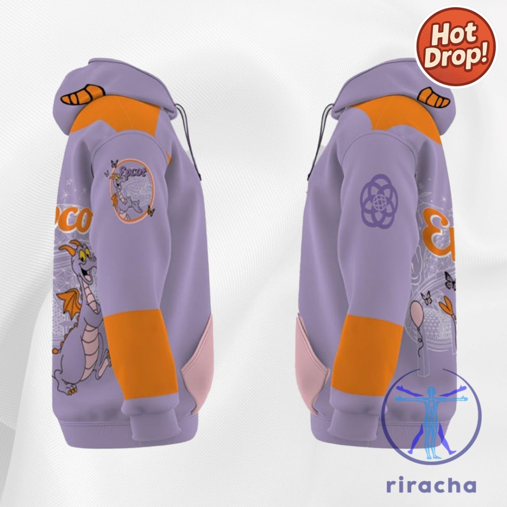 Disney Park Apparel Epcot Figment Dragon 3D Shirt Matching Family Hoodie T Shirt Sweatshirt 5 Disney Park Apparel Epcot Figment Dragon 3D Shirt Matching Family Hoodie T Shirt Sweatshirt