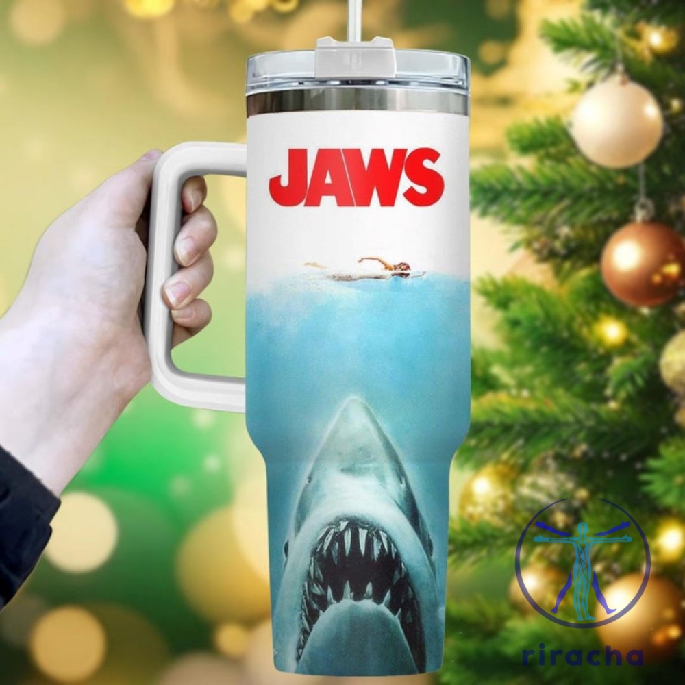 Movie Drinkware Apparel Jaws Amity Island Shark Inspired Stanley Cup Tumbler 40 Oz With Handle 6 Movie Drinkware Apparel Jaws Amity Island Shark Inspired stanley cup tumbler 40 oz with handle