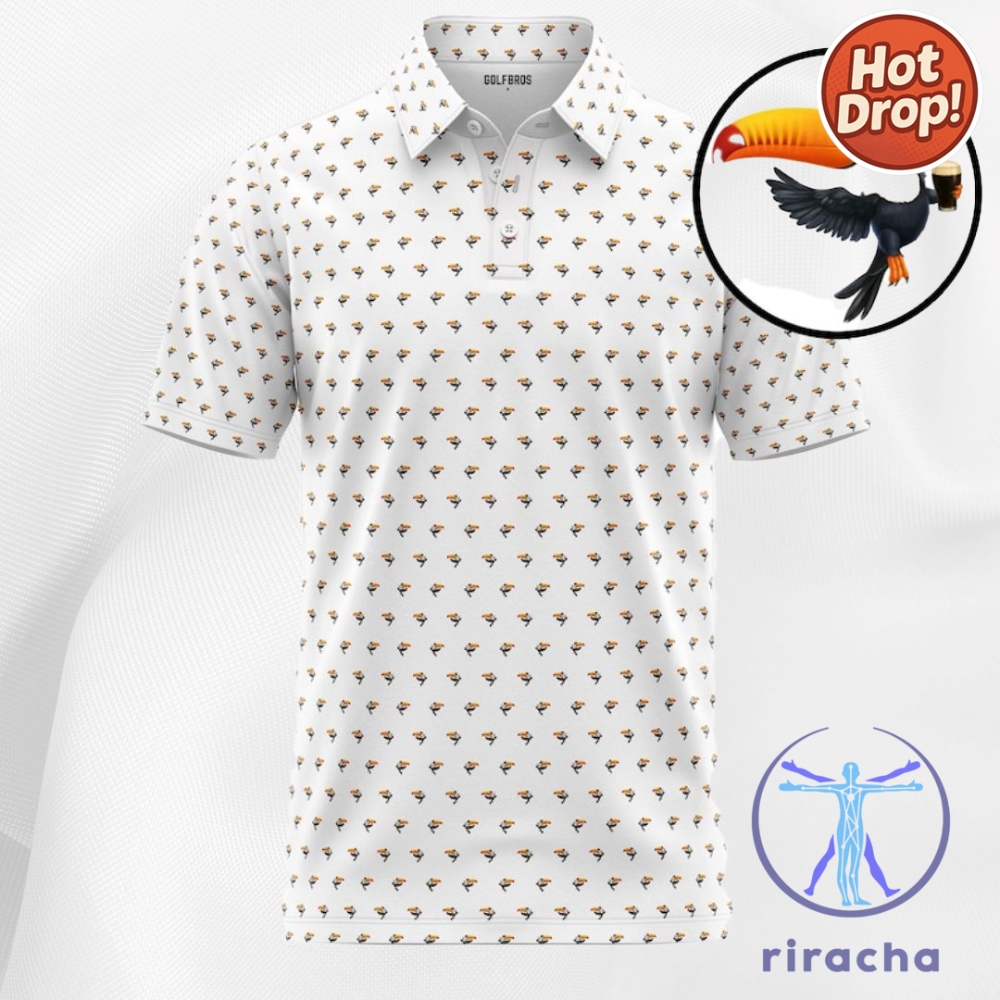 Golf Polo Shirt Fanwear Tipsy Toucan Guinness Golf Shirt Inspired riracha 1