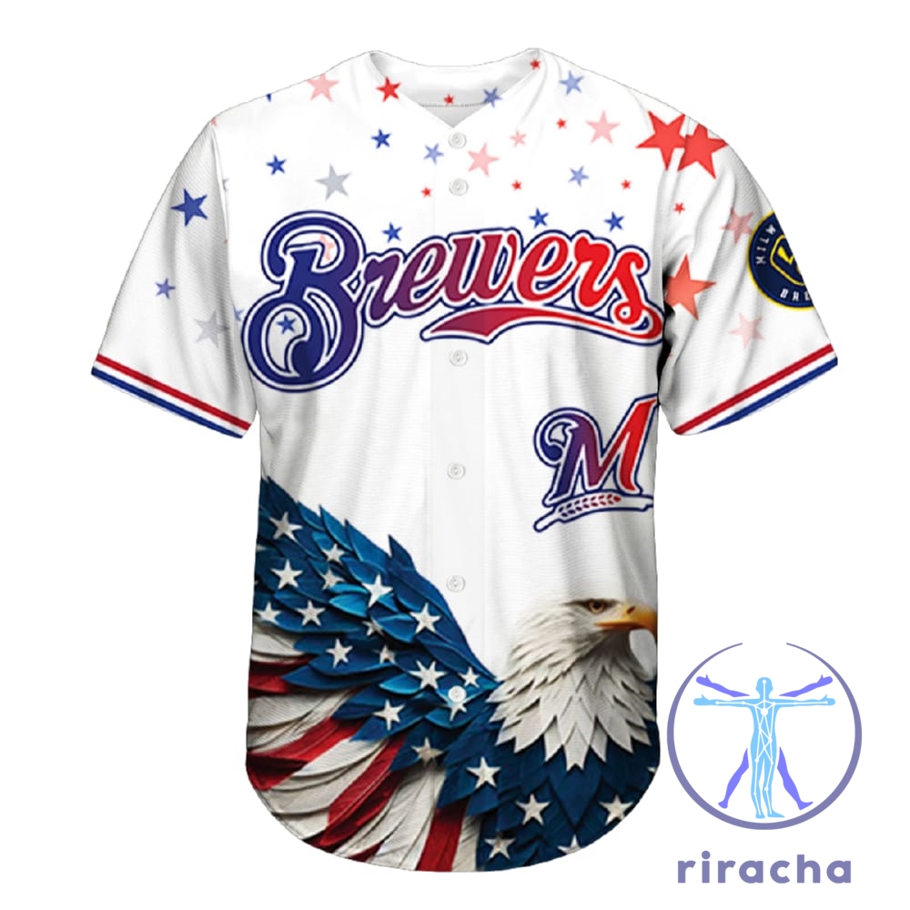 Brewers Independence Day Baseball Jersey 2025 Baseball Shirt 7 Brewers Independence Day Baseball Jersey 2025 Baseball Shirt
