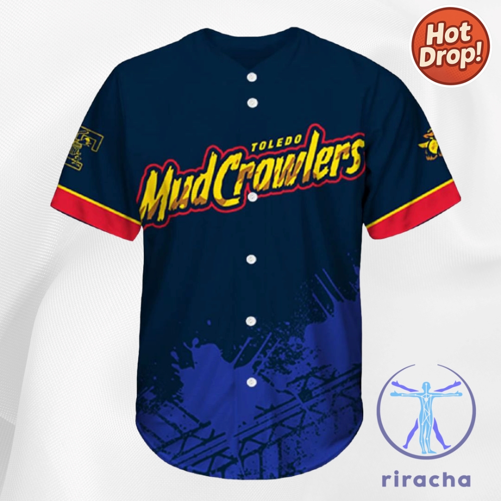 Toledo Mud Crawlers 2025 Adult Replica Jersey Baseball Shirt 6 Toledo Mud Crawlers 2025 Adult Replica Jersey Baseball Shirt